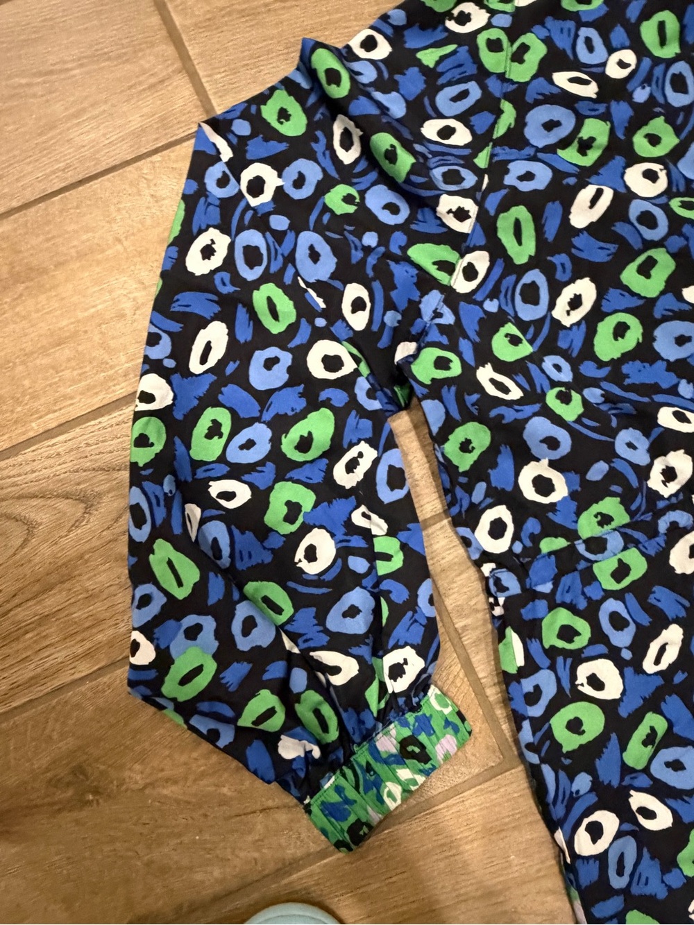 Diane von Furstenberg x Target jumpsuit blue green dot size medium New with tags - Picture 7 of 8